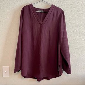 Adrianna Papell Burgundy Top
